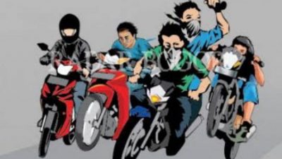 Ilustrasi geng motor