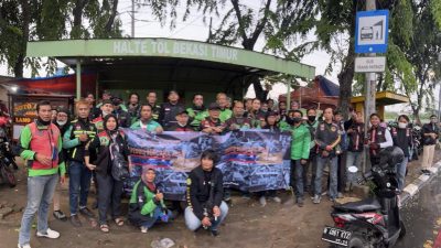 Ojol Kota Bekasi Galang Dana untuk Korban Gempa Cianjur