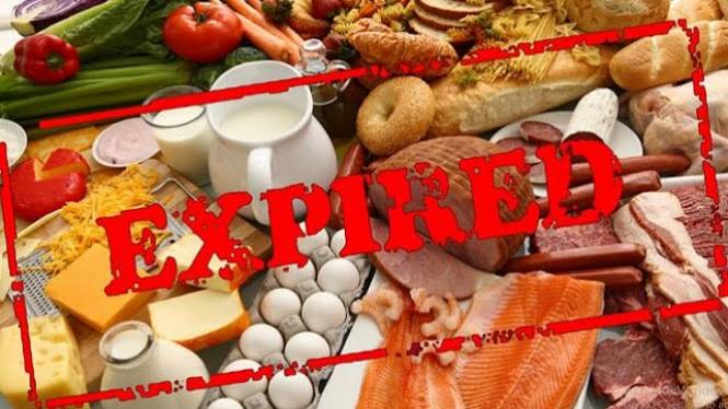 Ilustrasi makanan kadaluarsa
