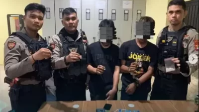 K dan N diringkus saat transaksi sabu sabu dalam bungkus permen.