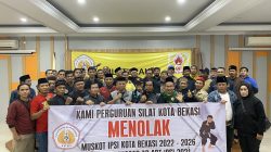Forsilat Kota Bekasi menolak hasil Muskot ke VII IPSI Kota Bekasi usai melakukan pertemuan di ruang audoturium KONI Kota Bekasi, Kamis (8/12/2022). Foto: Gobekasi.id