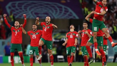Maroko beri kejutan di Piala Dunia 2022! (Foto: Getty Images/Julian Finney