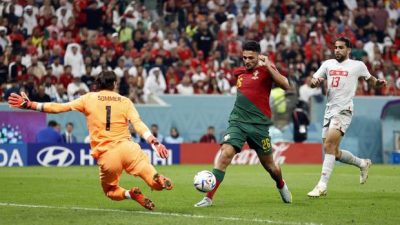 Goncalo Ramos mencetak 3 gol ke gawang Swiss (Foto: ANP via Getty Images/ANP)