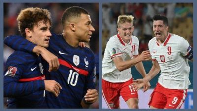 Prancis vs Polandia di Piala Dunia 2022