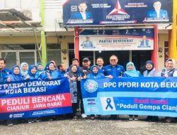DPC Demokrat Kota Bekasi dan PPD RI Berikan Bantuan untuk Korban Gempa Cianjur