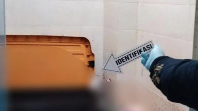 Polisi melakukan olah TKP penemuan jasad korban mutilasi di Bekasi.