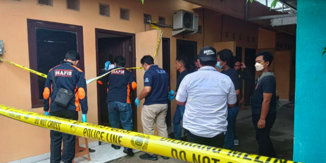 Lokasi kontrakan pelaku eksekusi memutilasi korbannya. Foto: Ist