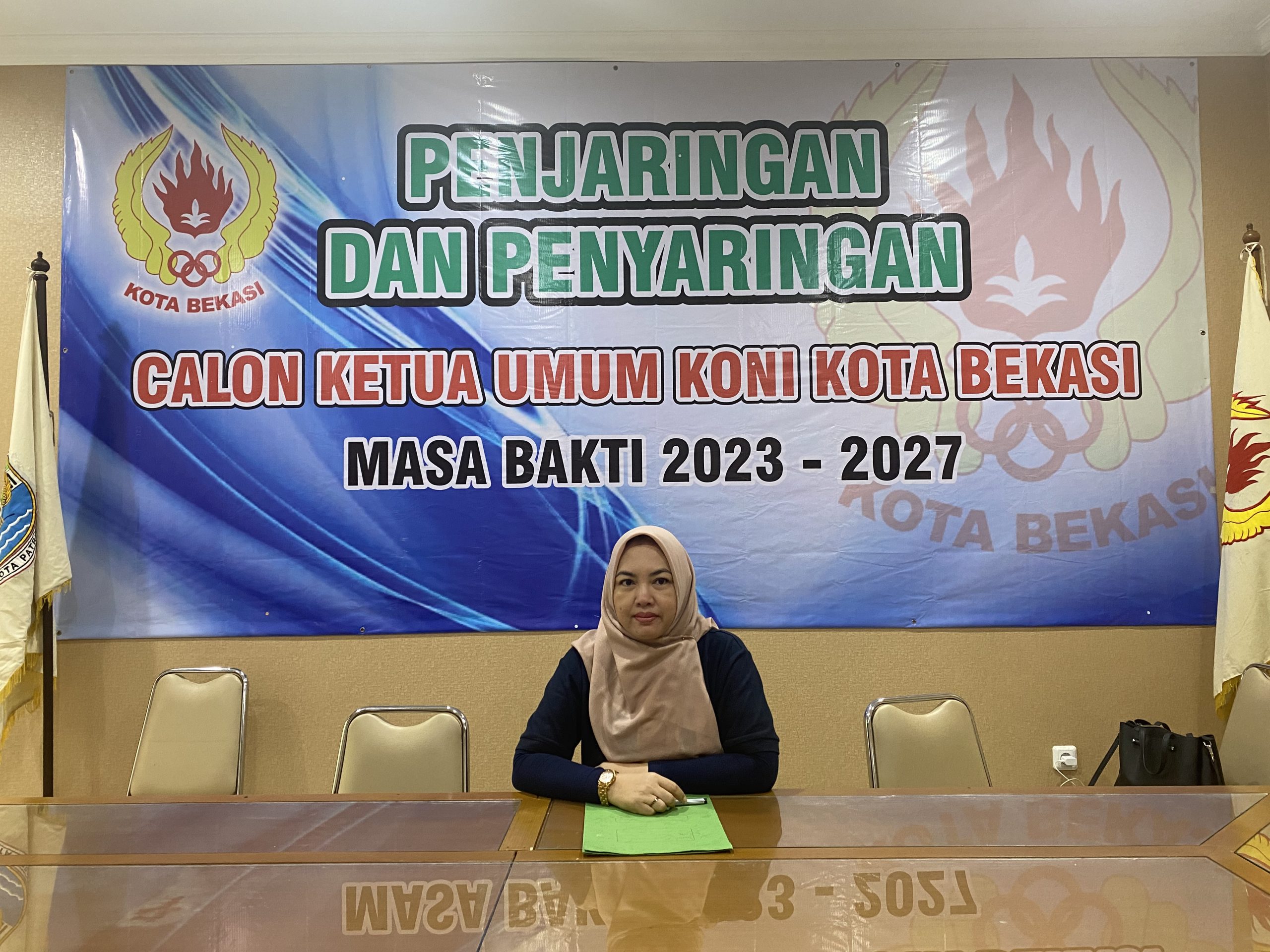 Sekretaris Tim Penjaringan dan Penyaringan Bacalon Ketum KONI Kota Bekasi, Anita M Nur. Foto: Gobekasi.id