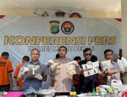 5 Sindikat Jaringan Produsen Narkoba Sintetis Ditangkap di Bekasi