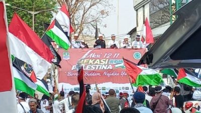 Ketua DPRD Kota Bekasi di Aksi Bekasi Bersama Palestina