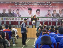 Ratusan Buruh Bekasi Gelar Deklarasi Dukung Capres Anies Muhaimin