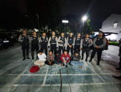 Bawa Pedang dan Celurit, Lima Pemuda Digiring ke Kantor Polisi