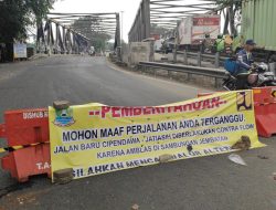 Jembatan Cipendawa Ambles, Diduga Karena Baut Dicuri
