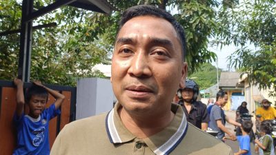 Kasat Reskrim Polres Metro Bekasi Kota AKBP Muhammad Firdaus usai melakukan olah TKP bocah yang dibunuh dalam karung di Bantargebang, Minggu (2/5/2024). Foto: Ishal/Gobekasi.id