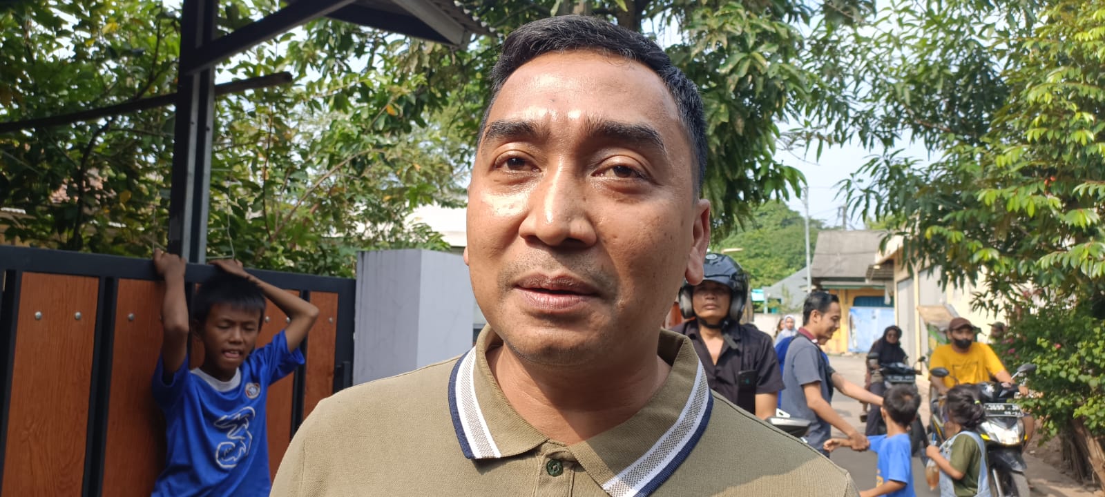 Kasat Reskrim Polres Metro Bekasi Kota AKBP Muhammad Firdaus usai melakukan olah TKP bocah yang dibunuh dalam karung di Bantargebang, Minggu (2/5/2024). Foto: Ishal/Gobekasi.id