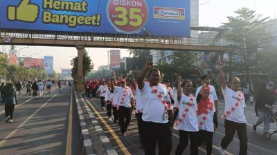 Semarakkan Bulan Bung Karno, DPC PDI Perjuangan Kota Bekasi Gelar Acara Jalan Sehat