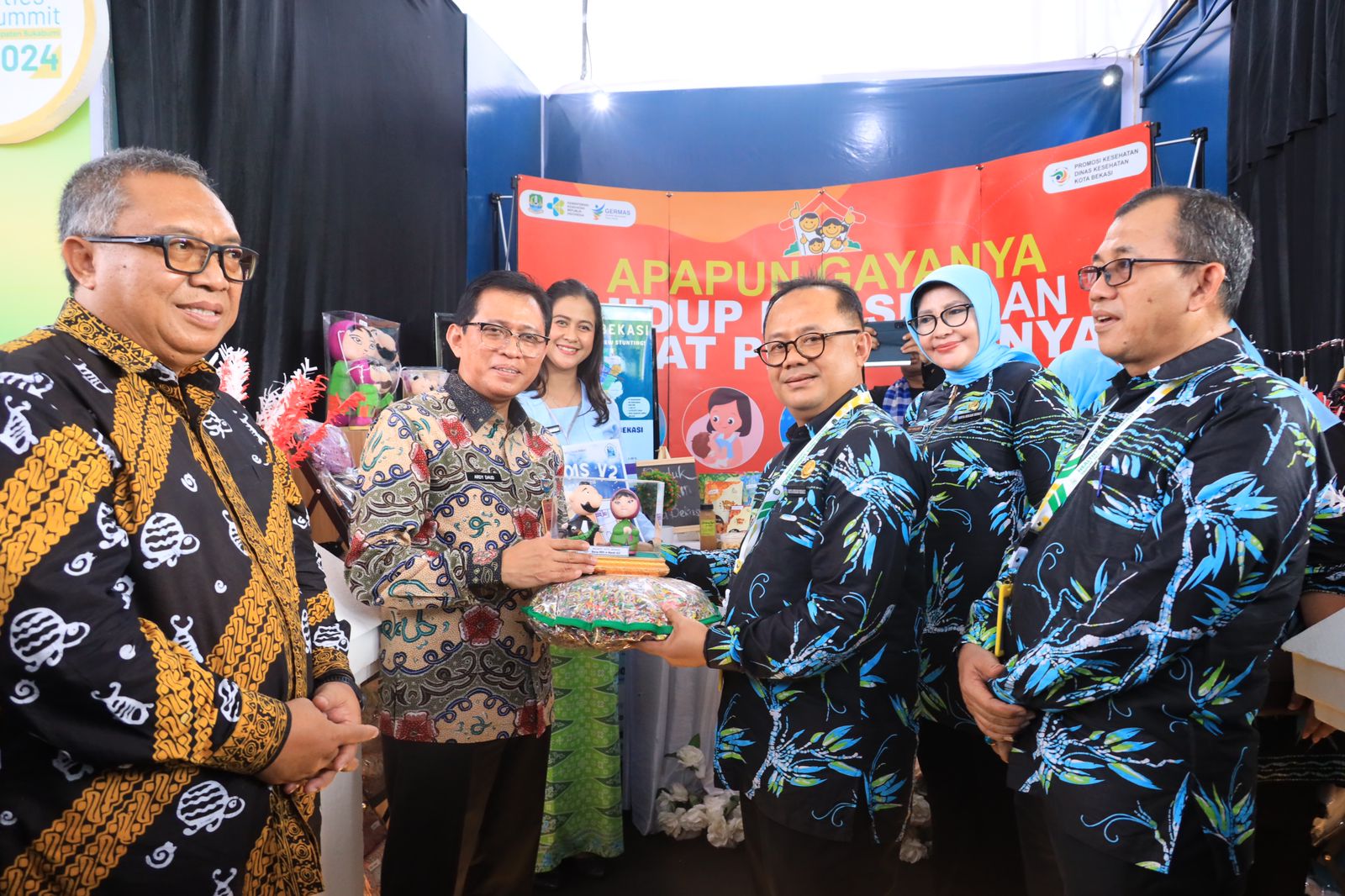 Pj Wali Kota Bekasi raden Gani Muhamad di acara Healthy City Summit (HCS) Tahun 2024 di Kabupaten Sukabumi, Senin (29/7/2024). Foto: Ist