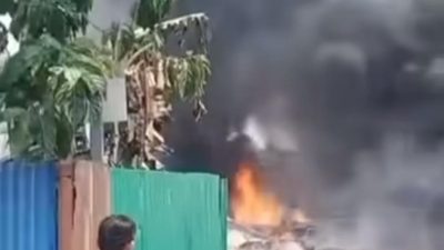 Gudang kayu di Jatimulya kebakaran