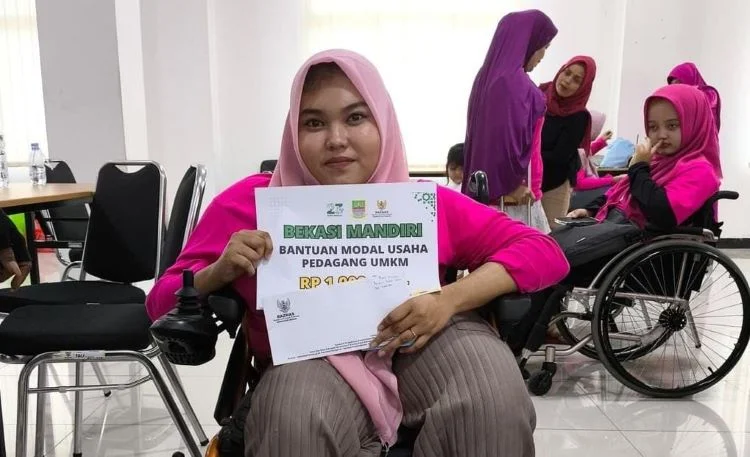 Disabilitas Kabupaten Bekasi dapat bantuan modal usaha