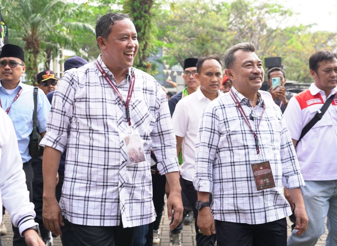 Calon Wali Kota dan Calon Wakil Wali Kota Bekasi Tri Adhianto - Harris Bobihoe. Foto: Ist
