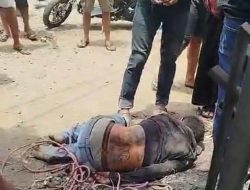 Terpergok Curi Motor, Pria Ini Jadi Bulan – bulanan Warga