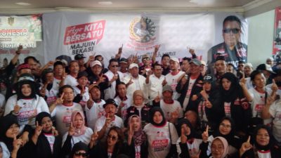 Ormas Garda Pasundan deklarasi dukungan untuk Paslon Heri - Sholihin di Pilkada Kota Bekasi 2024. Foto: Ist