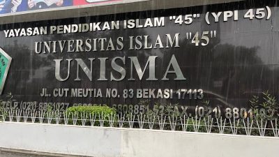 Kampus Unisma Bekasi di Jalan Cut Meutia, Bekasi Timur, Kota Bekasi.