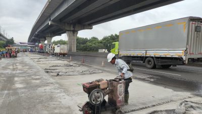 Rekontruksi Jalan Tol Jakarta - Cikampek. Foto: Ist