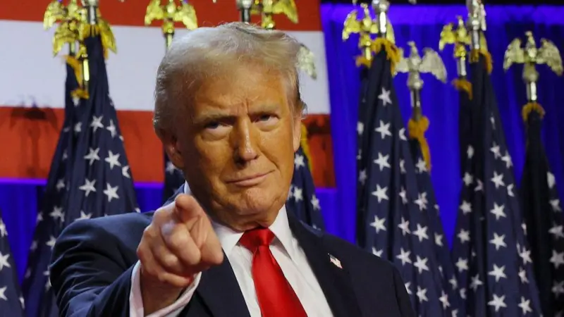 Trump mengeklaim "kemenangan politik" dan berterima kasih kepada khalayak karena telah memilihnya sebagai presiden AS ke-47. Foto: Reuters