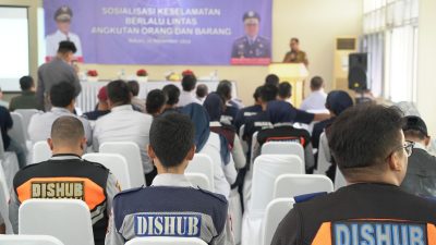 Pemerintah Kota Bekasi melalui Dinas Perhubungan (Dishub) bersama PT. Jasa Raharja menggelar sosialisasi bertajuk "Keselamatan Berlalu Lintas bagi Angkutan Orang dan Barang"