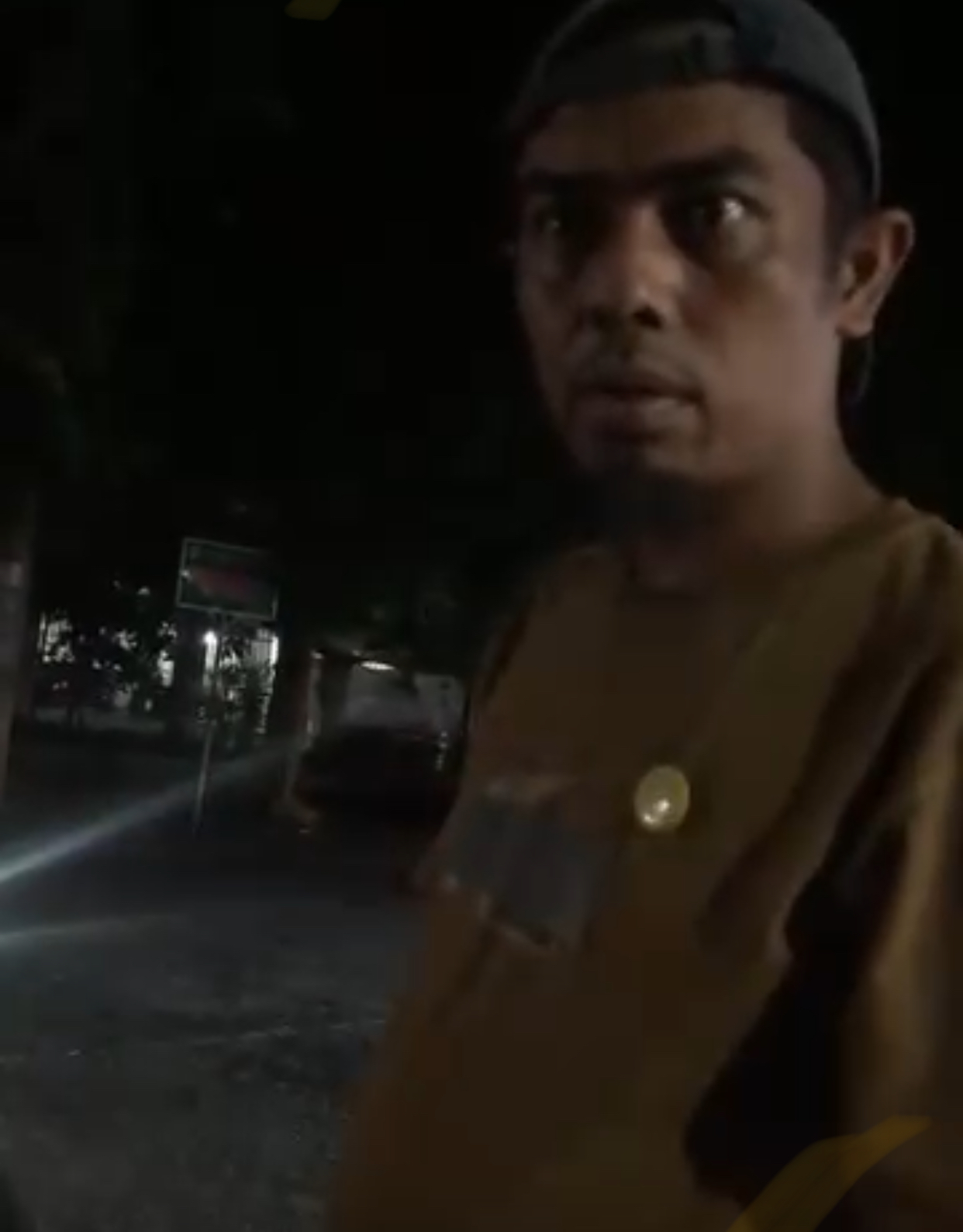 Tampang terduga pelaku yang diduga melakukan tindakan pelecehan seksual kepada pemotor wanita di Bekasi Timur.