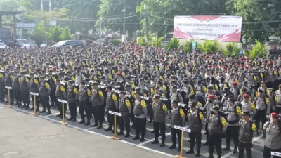 Ribuan personel Polres Metro Bekasi Kota bakal mengamankan TPS di Pilkada 2024.