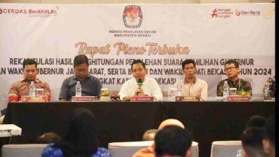 KPU Kabupaten Bekasi mulat rapat pleno terbuka