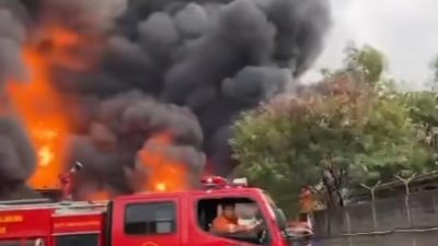 Kebakaran di PT Jati Perkasa Nusantara. Foto: Ist