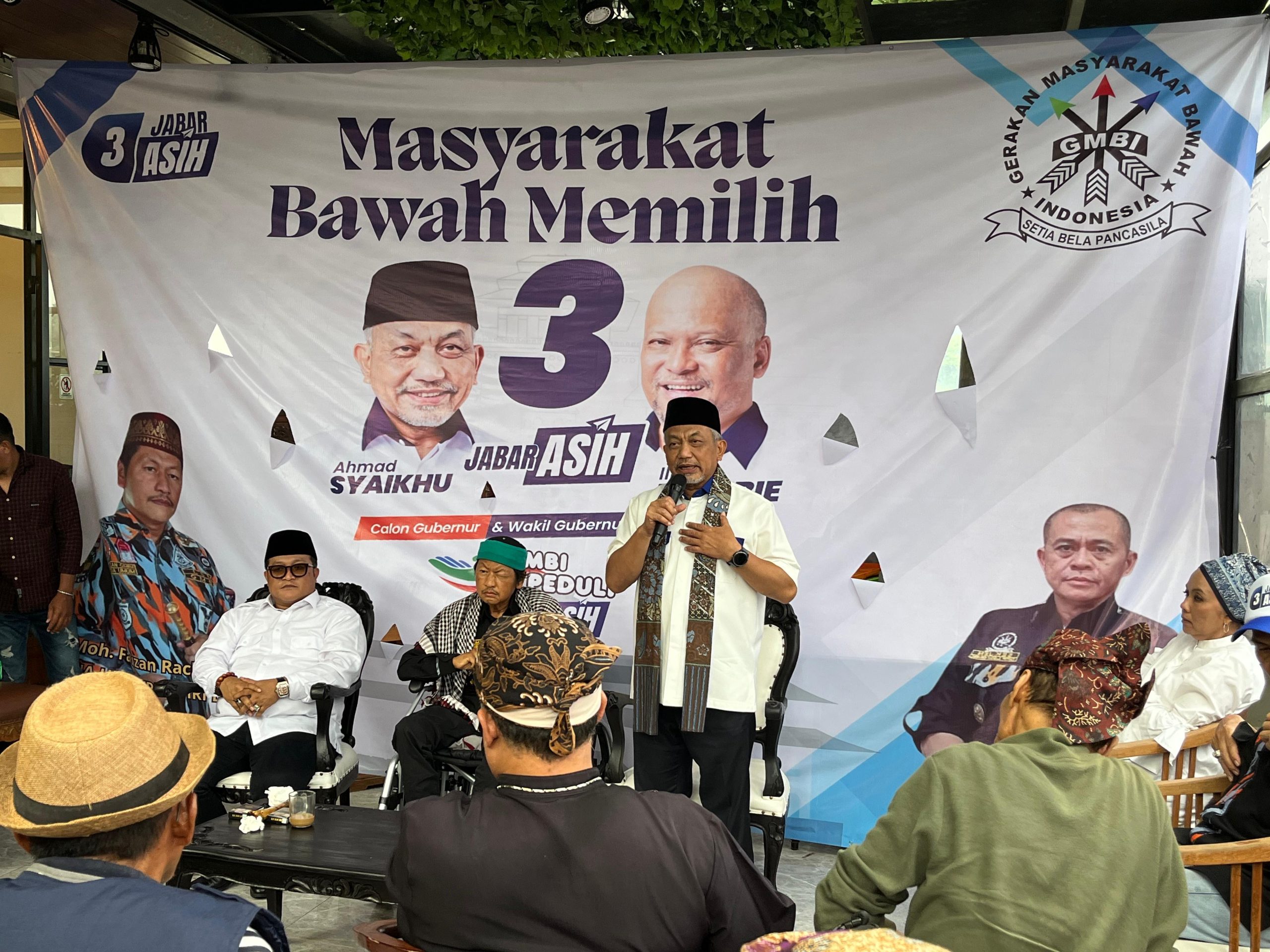 Calon Gubernur Jawa Barat didugkung LSM GMBI di Bandung.Foto: Ist