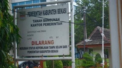 Salah Satu Tanah BMD Kabupaten Bekasi. Foto: Ist