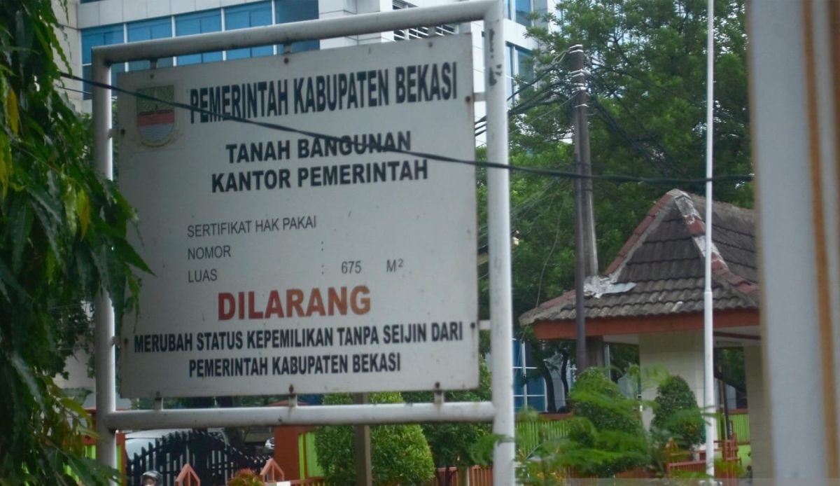Salah Satu Tanah BMD Kabupaten Bekasi. Foto: Ist
