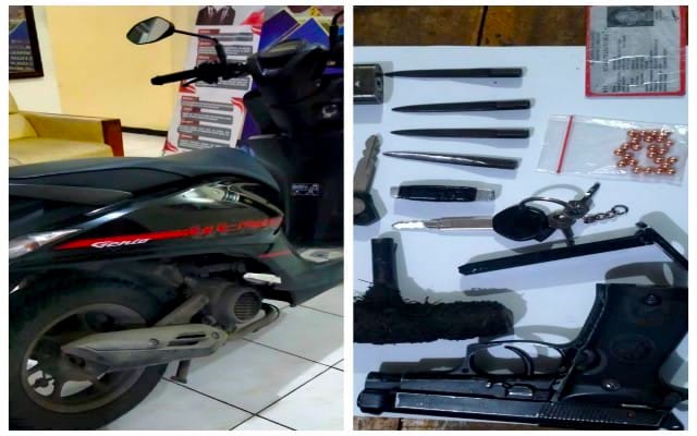 Barang Bukti Curas di Perumahan Villa Kencana Bekasi