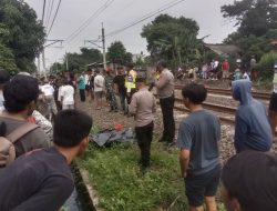 Perempuan Tewas Tertabrak Kereta di Perlintasan Kampung Kebon Kelapa Tambun Selatan