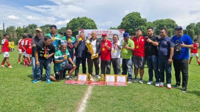 Patriot Bekasi FC berhasil menjadi juara Liga 4 Seri 2 Jawa Barat usai mengalahkan Persikad Depok melalui adu penalti di partai final, Sabtu (28/12/2024).