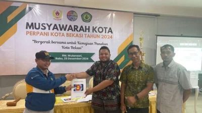 Sardi Effendi resmi menahkodai cabang olahraga (Cabor) Persatuan Panah Indonesia (Perpani) Cabang Kota Bekasi dalam Musyawarah Kota (Muskot) yang digelar pada Rabu (25/12/2024).