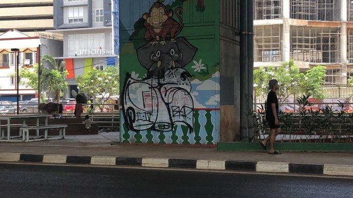 Aksi Vandalisme di Taman Baru Kalimalang Bekasi