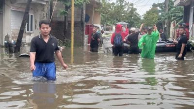 Banjir di Perumahan Villa Kencana Bekasi