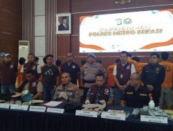 Polres Metro Bekasi Tangkap 10 Pengedar Narkotika, Sita Ratusan Gram Barang Bukti