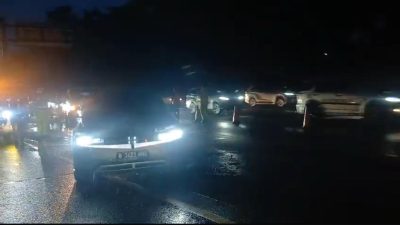 Pemberlakuan Contraflow di Tol Japek arah Jakarta, Rabu (1/1/2025).