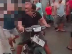 Maling Motor di Deuren Jaya Babak Belur Dihakimi Warga