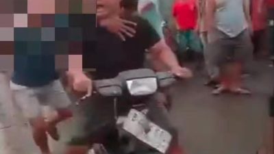 Maling Motor di Deuren Jaya Babak Belur Dihakimi Warga