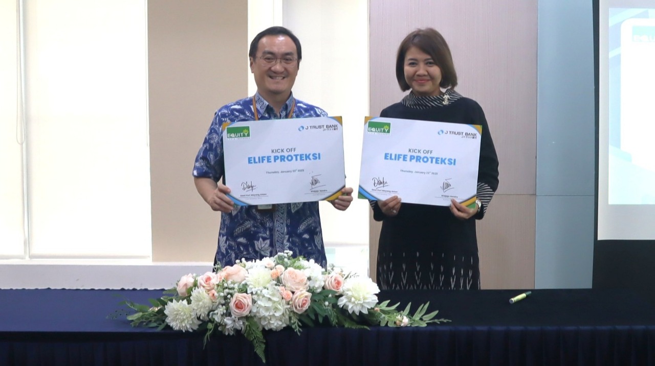 Equity Life Indonesia bekerja sama dengan J Trust Bank menghadirkan ELIFE Proteksi, produk asuransi jiwa berjangka yang dirancang khusus untuk nasabah J Trust Bank.