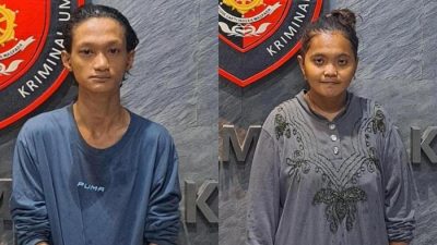 Pasangan suami istri berinisial AZR (19) dan SD (22) resmi ditetapkan sebagai tersangka dalam kasus dugaan pembunuhan anak kandung.