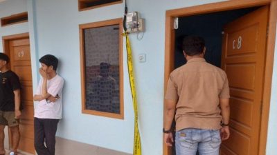 Kontrakan dimana ditemukan Pasutri tewas. Foto: Ist